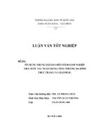 Tín dụng trung dài hạn đối với doanh nghiệp nhà nước tại ngân hàng công thương ba đình thực trạng và giải pháp