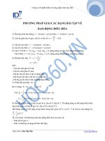 Phương pháp giải các dạng bài tập Dao động điều hòa