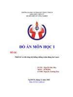 Thiết kế và thi công hệ thống chống trộm dùng tia laser