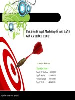 phát triển kế hoạch marketing đổi mới đánh giá và thách thức