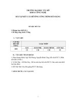 ĐỒ ÁN BÊ TÔNG CƠ BẢN