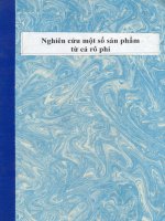 Nghiên cứu một số sản phẩn từ cá rô phi