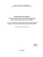 Lập báo cáo đánh giá tác động môi trường đối với dự án khai thác mỏ lộ thiên