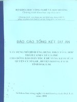Xây dựng Mô hình ứng dụng tiến bộ kỹ thuật tổng hợp thâm canh cây cà phê cho đồng bào dân tộc Ê Đê vùng kinh tế 53 huyện CưmGar, huyện Krông Pách, tỉnh Đắc Lắc