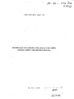 Đánh giá tác dụng của D.U.T cải tiến trong điều trị bệnh nấm ra