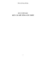 Thiết kế một dầm cho cầu dường ôtô bằng phương pháp đúc riêng từng dầm tại công trường và tải trọng cho trước