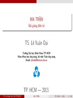 Slide bài giảng ma trận hcmut