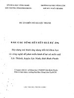 Xây dựng mô hình ứng dụng tiến bộ khoa học và công nghệ để phát triển kinh tế tại xã miền núi lộc thành, huyện lộc ninh, tỉnh bình phước  (1MB)