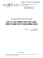 Hướng dẫn sử dụng, thực hành phần mềm viễn thám ENVI (cực hay) phần 2
