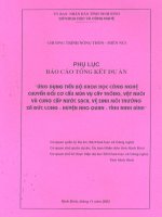 Ứng dụng tiến bộ khoa học công nghệ chuyển đổi cơ cấu mùa vụ cây trồng, vật nuôi và cung cấp nước sạch, vệ sinh môi trường xã Đức Long, huyện Nho Quan, tỉnh Ninh Bình