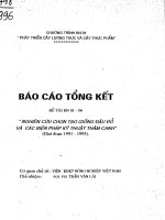 Nghiên cứu chọn giống đậu đỗ và các biện pháp kỹ thuật thâm canh