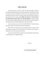 Tác động của quản lý tài sản ngắn hạn đến hiệu quả hoạt động của doanh nghiệp