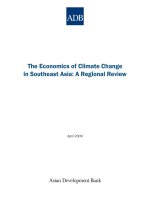 Economics climate change in Southeast Asia: A Regional Review