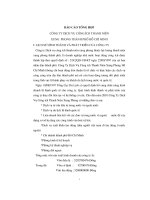 Báo cáo tổng hợp tại công ty dịch vụ công ích thanh niên xung phong thành phố hồ chí minh