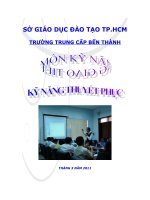 kỹ năng giao tiếp kỹ năng thuyết phục