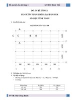 THUYẾT MINH ĐỒ ÁN BÊ TÔNG 1