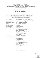 Xây dựng chiến lược phát triển nhà ở thành phố Đà Nẵng đến năm 2020