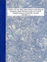 Nghiên cứu đặc điểm sinh trưởng và biến động số lượng của nghêu Meretrix lyrata và sò huyết Anadara granosa ở bãi triều ven biển tỉnh Bến Tre