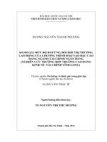 Luận văn thạc sĩ đánh giá mức độ đáp ứng đòi hỏi thị trường lao động của chương trình đào tạo bậc cao đẳng ngành tài chính ngân hàng