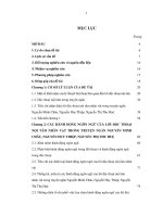 khảo sát lời độc thoại nội tâm nhân vật trong truyện ngắn nguyễn minh châu, nguyễn huy thiệp, nguyễn thị thu huệ