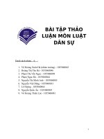 thảo luận hợp đồng và bồi thường thiệt hại ngoài hợp đồng bài tập thảo luận thứ 7
