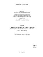Hiện trạng và diễn biến chất lượng môi trường hệ đầm phá Tam Giang Cầu Hai (Thừa Thiên Huế)