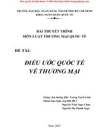 điều ước quốc tế về thương mại