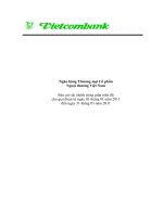 ngân hàng ngoại thương việt nam vietcombank báo cáo tài chính riêng giữa niên độ cho giai đoạn từ 1 tháng 1 năm 2011 đến 31 tháng 3 năm 2011
