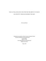 THE CULTURAL INFLUENCES THAT PROVIDE THE IMPETUS TO CREATE SELF-IDENTITY THROUGH INSCRIBING THE BODY