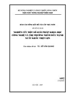 Nghiên cứu một số giải pháp khoa học công nghệ và thị trường nhằm đẩy mạnh xuất khẩu thịt lợn