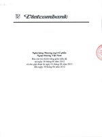 ngân hàng thương mại cổ phần ngoại thương việt nam báo cáo tài chính riêng giữa niên độ 30 tháng 6 năm 2012 và giai đoạn từ 1 tháng 4 đến 30 tháng 6 năm 2012