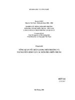 Tổng quan về chất lượng môi trường và tài nguyên sinh vật các đầm phá miền Trung