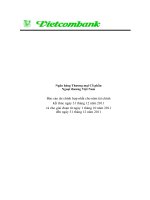 ngân hàng thương mại cổ phần ngoại thương việt nam báo cáo tài chính hợp nhất năm tài chính kết thúc 31 tháng 12 năm 2011 và giai đoạn từ 1 tháng 10 đến 31 tháng 12 năm 2011