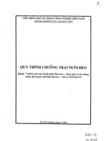 Nghiên cứu một số giải pháp khoa học công nghệ và thị trường nhằm đẩy mạnh xuất khẩu thịt heo