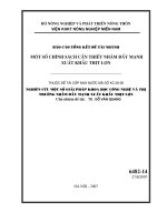 Một số chính sách cần thiết nhằm đẩy mạnh xuất khẩu thịt lợn