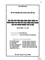Các giải pháp ứng dụng công nghệ thông tin nhằm nâng cao hiệu quả hoạt động kinh doanh của các doanh nghiệp vừa và nhỏ