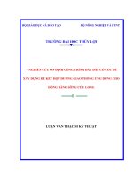 Luận văn thạc sỹ NGHIÊN CỨU ỔN ĐỊNH CÔNG TRÌNH ĐẤT ĐẮP CÓ CỐT ĐỂ XÂY DỰNG ĐÊ KẾT HỢP ĐƯỜNG GIAO THÔNG ỨNG DỤNG CHO ĐỒNG BẰNG SÔNG CỬU LONG