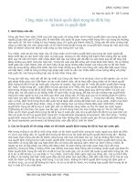 công nhận và thi hành quyết định trọng tài đã bị hủy