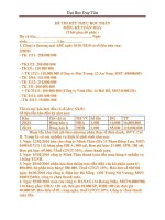 ĐỀ THI kết THÚC học PHẦN môn kế TOÁN máy đại học DUY tân