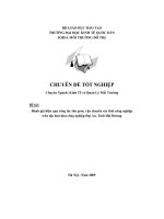 Đánh giá hiệu quả công tác thu gom, vận chuyển rác thải công nghiệp trên địa bàn khu công nghiệp đại an, tỉnh hải dương