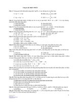 Bài tập chuyên đề Điện phân