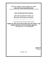 Xây dựng các giải pháp về thức ăn cho chăn nuôi lợn xuất khẩu