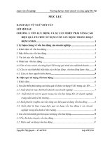 Vốn lưu động và các biện pháp nhằm nâng cao hiệu quả sử dụng vốn lưu động tại công ty TNHH Đầu Tư TM và DV Quang Dũng