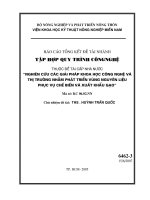 Quy trình kỹ thuật sản xuất lúa cao sản vùng đồng lụt (tổng hợp quy trình công nghệ)