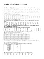 Bài tập thống kê lớp 10