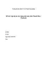 Lập dự án xây dựng nhà máy dứa thanh hóa   thafoods