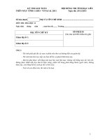 đề thi và hướng dẫn chấm thi các môn khoa học tự nhiên (6)