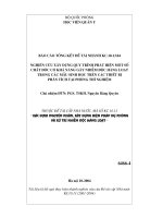 Nghiên cứu xây dựng quy trình phát hiện một số chất độc có khả năng gây nhiễm độc hàng loạt trong các mẫu sinh học trên các thiết bị phân tích tại phòng thí nghiệm