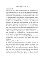 tóm tắt luận án tiên sĩ  nghiên cứu tổng hợp một số tác nhân quang hoạt từ β-cyclodextrin để ứng dụng trong phân tích các chất quang hoạt bằng phương pháp điện di mao quản