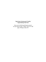 ngân hàng thương mại cổ phần ngoại thương việt nam báo cáo tài chính hợp nhất giữa niên độ cho giai đoạn từ 1 tháng 7 năm 2011 đến 30 tháng 9 năm 2011